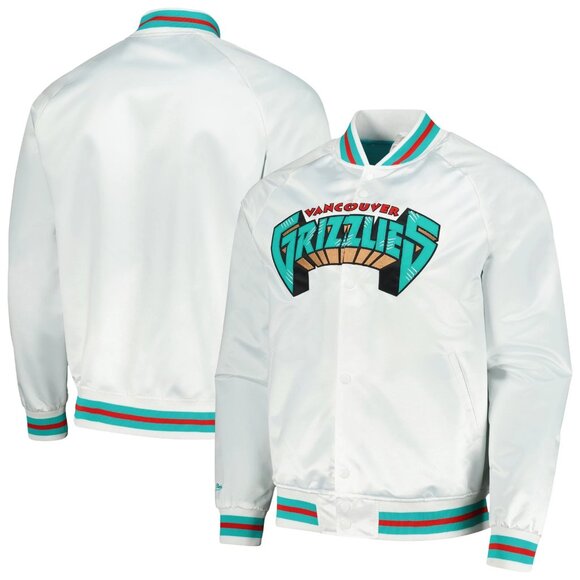 Mitchell & Ness Vancouver Grizzlies Satin Throwback Jacket XXL (Fits XL) NWT - Picture 7 of 8